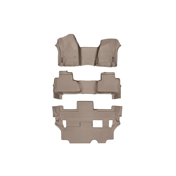 Front, Rear, and Rear Floorliners - Over The Hump, 455431-45607-2-5